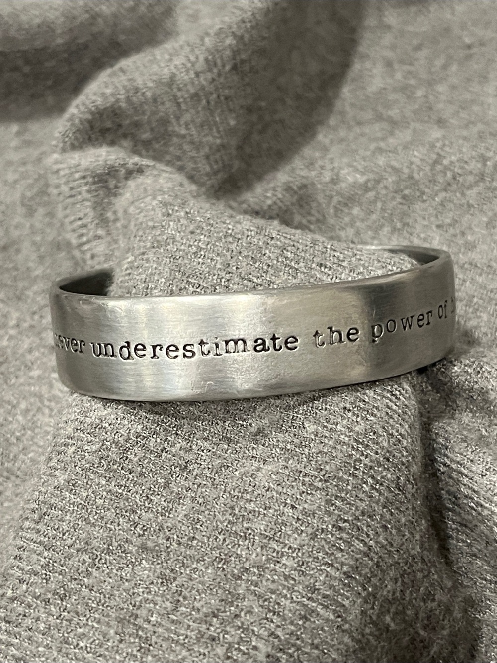 Lisa Leonard Pewter Cuff HOPE Bracelet